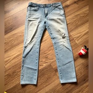 AG Adriano Goldschmied The Graduate Light Blue Denim Jeans